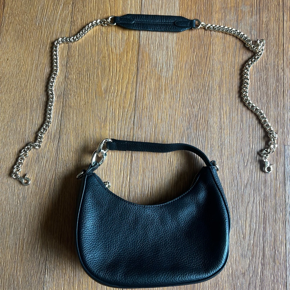 Black purse with gold detailing (brand new!)